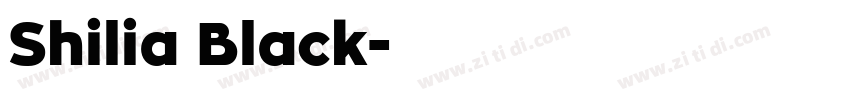 Shilia Black字体转换
